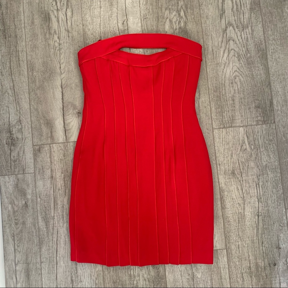 BCBG MAXAZRIA red mini dress